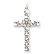 Sterling Silver Laser Designed Cross Pendant