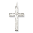 Sterling Silver Laser Designed Cross Pendant