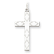 Sterling Silver Laser Designed Cross Pendant