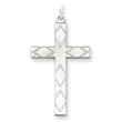 Sterling Silver Laser Designed Cross Pendant