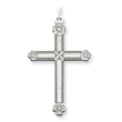 Sterling Silver Laser Designed Cross