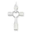 Sterling Silver Laser Designed Cross Pendant