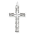 Sterling Silver Laser Designed Cross Pendant