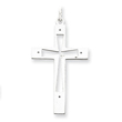 Sterling Silver Laser Designed Cross Pendant