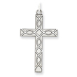 Sterling Silver Laser Designed Cross Pendant