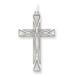 Sterling Silver Laser Designed Cross Pendant