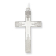 Sterling Silver Laser Designed Cross Pendant