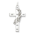 Sterling Silver Laser Designed Cross Pendant