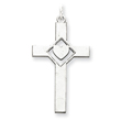 Sterling Silver Laser Designed Cross Pendant