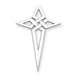 Sterling Silver Laser Designed Cross Pendant