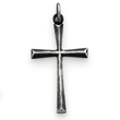 Sterling Silver Antiqued Cross Charm