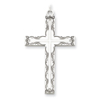 Sterling Silver Laser Designed Cross Pendant