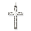 Sterling Silver Laser Designed Cross Pendant