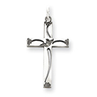 Sterling Silver Laser Designed Cross Charm