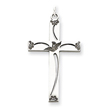Sterling Silver Laser Designed Cross Pendant