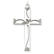 Sterling Silver Laser Designed Cross Pendant