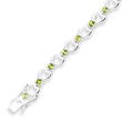 Sterling Silver Peridot Bracelet