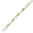 Sterling Silver Peridot Bracelet