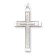 Sterling Silver Laser Designed Cross Pendant