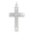 Sterling Silver Laser Designed Cross Pendant