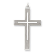 Sterling Silver Laser Designed Cross Pendant