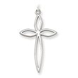 Sterling Silver Laser Designed Cross Pendant