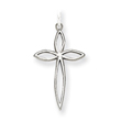 Sterling Silver Laser Designed Cross Charm
