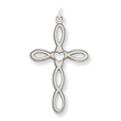Sterling Silver Laser Designed Cross Pendant