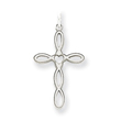 Sterling Silver Laser Designed Cross Charm
