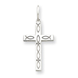 Sterling Silver Laser Designed Cross Charm