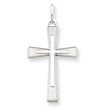 Sterling Silver Laser Designed Cross Pendant