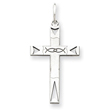 Sterling Silver Laser Designed Cross Pendant
