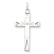 Sterling Silver Laser Designed Cross Pendant