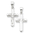 Sterling Silver Hollow Crucifix Pendant