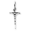 Sterling Silver Antiqued INRI Crucifix Pendant