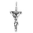 Sterling Silver Antiqued Crucifix Pendant
