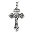 Sterling Silver Antiqued Crucifix Pendant