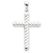 Sterling Silver Hollow Latin Cross Pendant
