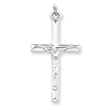Sterling Silver 18K Gold Plated Crucifix Pendant