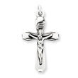 Sterling Silver Antiqued INRI Crucifix Pendant