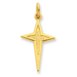 Sterling Silver 24K Gold Plated Passion Cross Charm