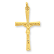 Sterling Silver 24K Gold Plated Crucifix Charm