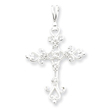 Sterling Silver Cubic Zirconia Cross Pendant