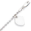 Sterling Silver Heart Childs Bracelet