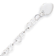 Sterling Silver Heart Link Childs Bracelet