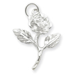 Sterling Silver Rose Pendant
