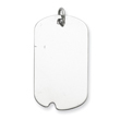 Sterling Silver Engraveable Dog Tag Disc Charm