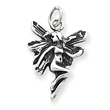 Sterling Silver Antiqued Fairy Pendant