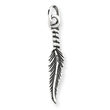 Sterling Silver Antiqued Feather Charm