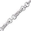 Sterling Silver 7.75inch Polished Fancy Link Toggle Bracelet